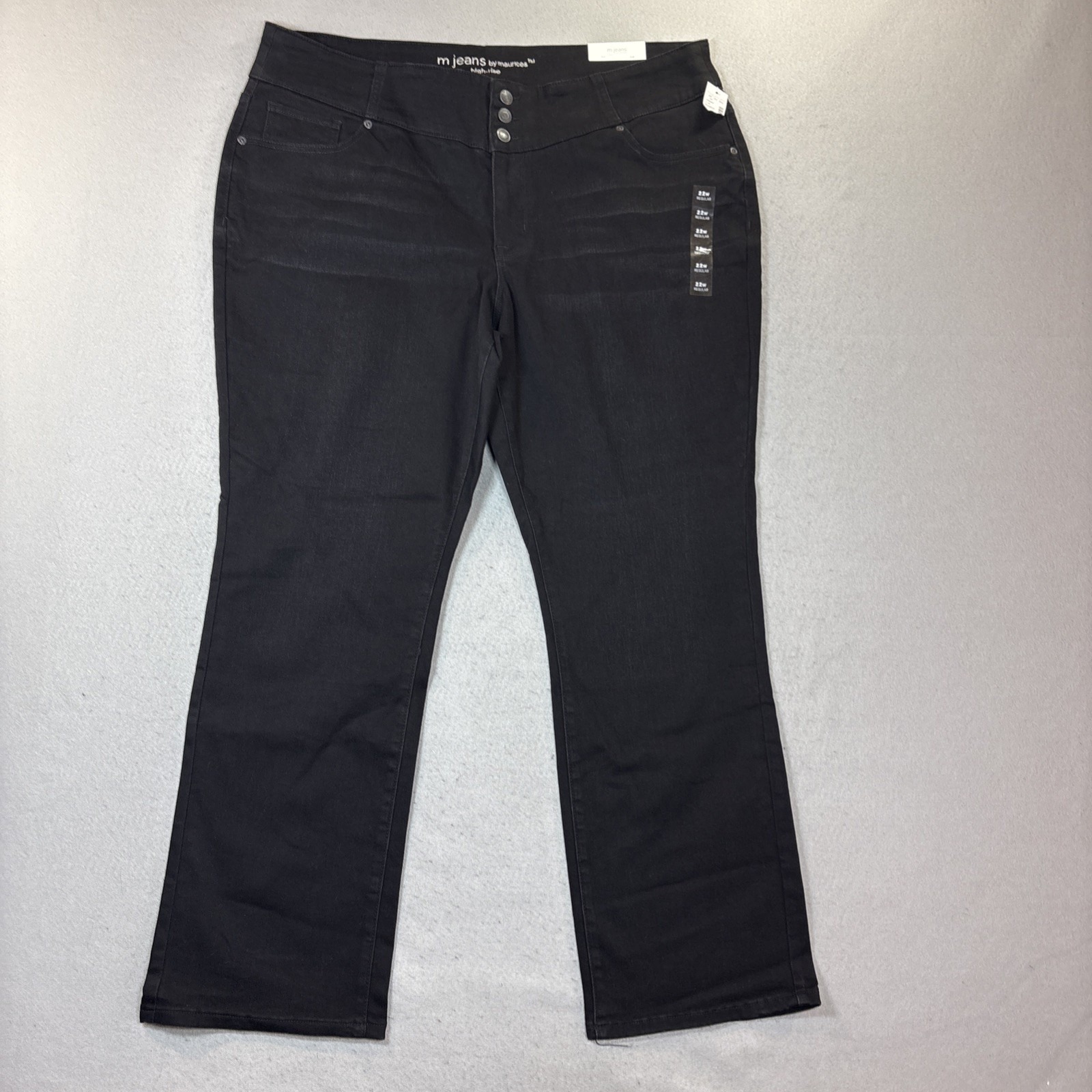 Nwt M Jeans By Maurices Jeans Womens Black Size 22 Regular Stretch Slim Boot